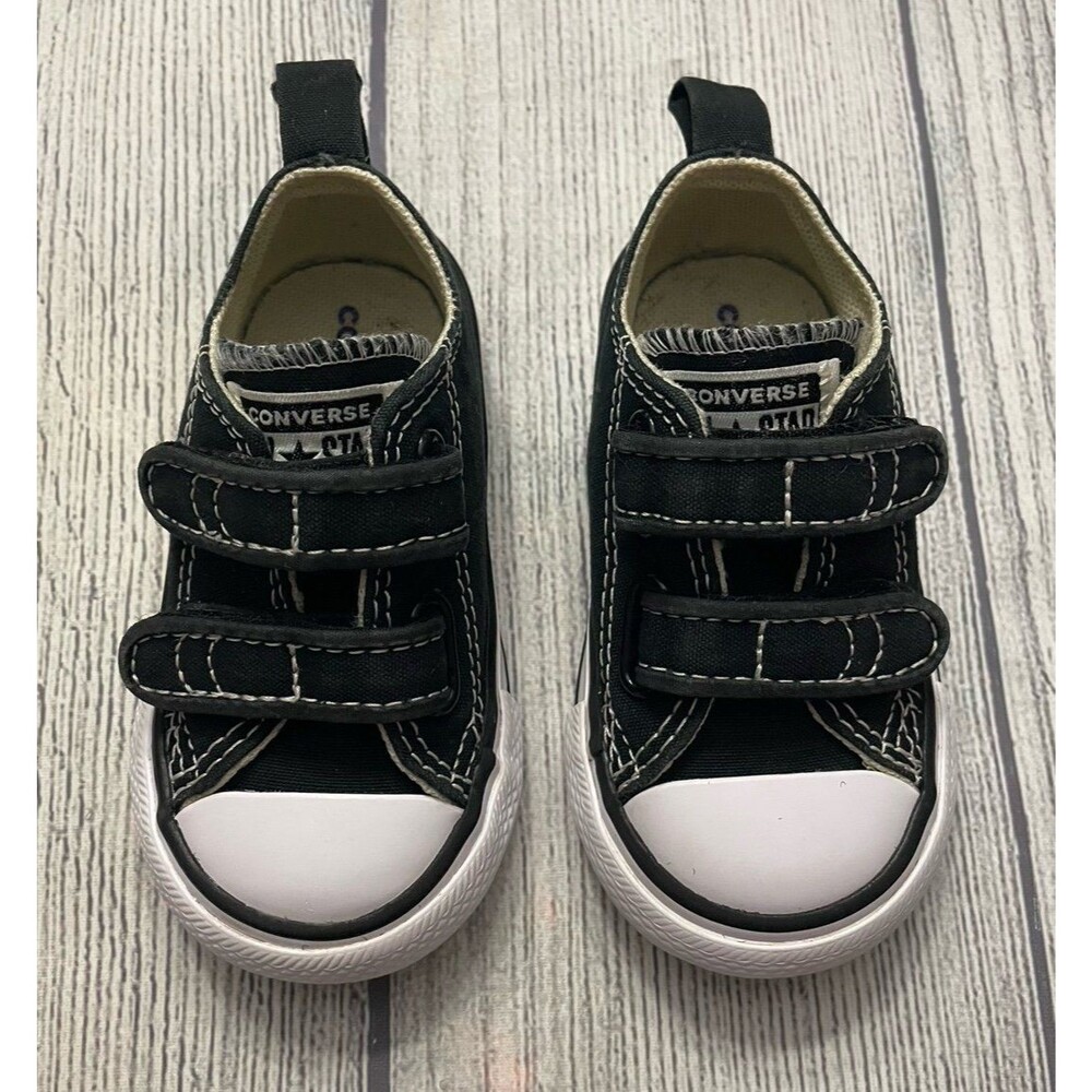 Black Converse All Stars Baby Shoes, Size 4